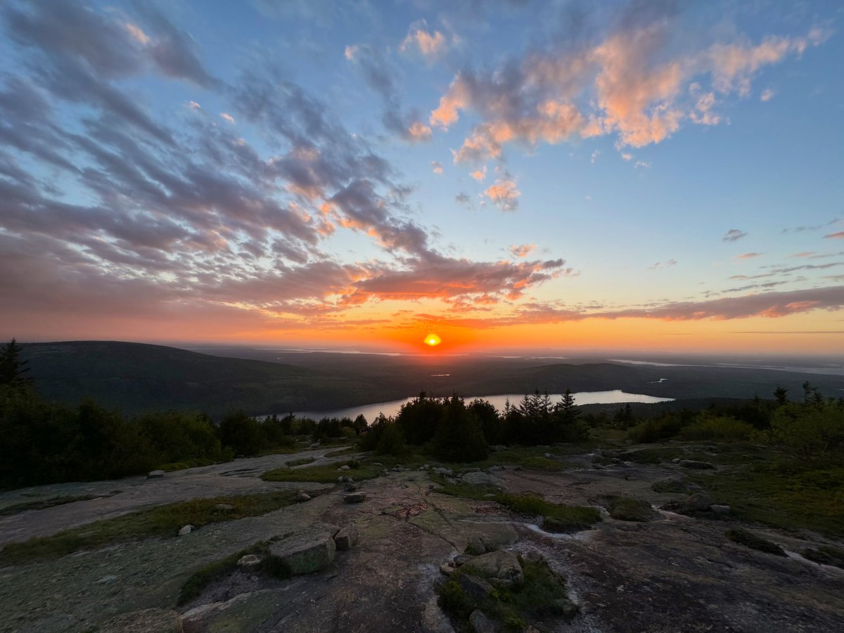 Sunset from Cadillac Mtn in Acadia.