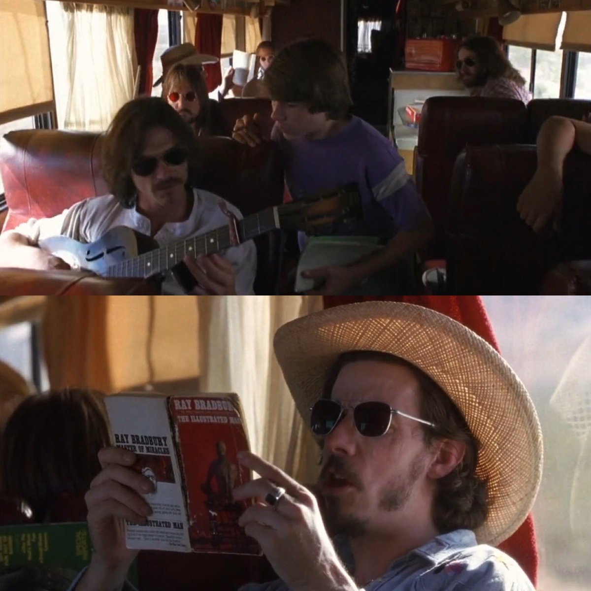 🎥 Almost Famous (2000)          
🎬 Cameron Crowe
⭐️ Noah Taylor
📚 The Illustrated Man by Ray Bradbury
#BooksInFilms #BooksInMovies #BooksOnScreen