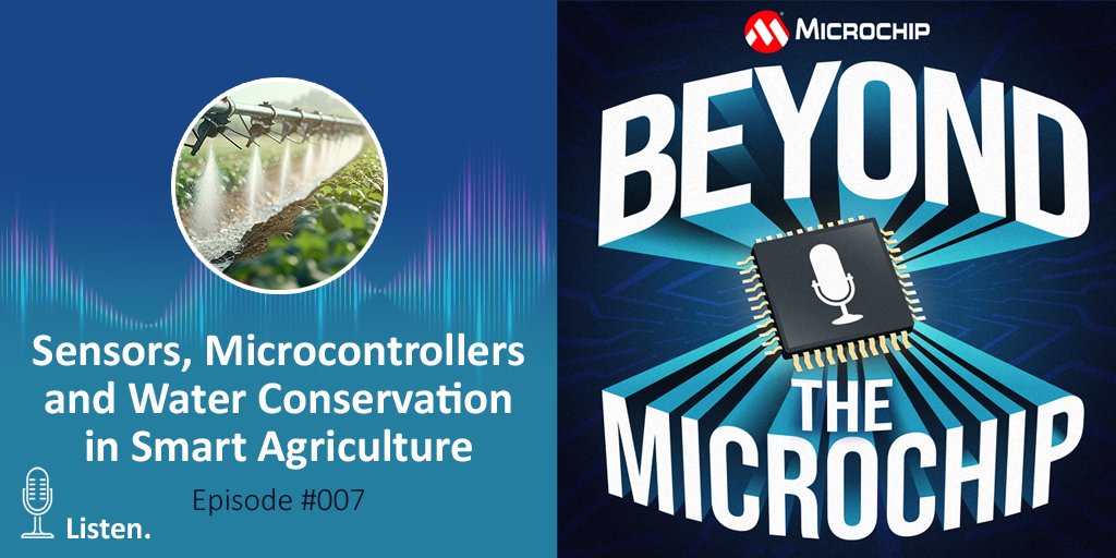 Technology plays an important role in water conservation, vertical farming and Agri Tech innovations. Listen to our 'Beyond the Microchip' episode to learn how: mchp.us/3wzAtHv. #microcontrollers #sustainableagriculture #waterconservation