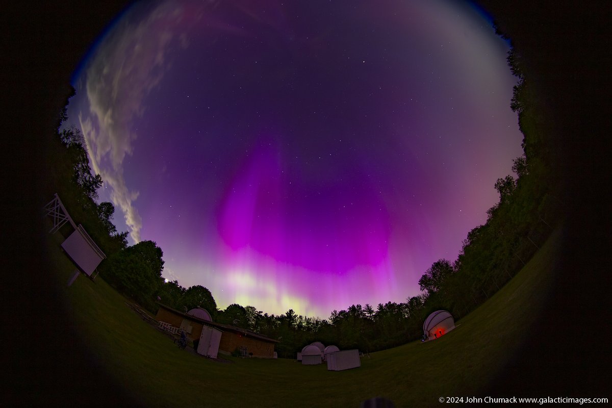 Another auroral spectacle — this scene captured by John Chumack on May 10, from Yellow Springs, Ohio.