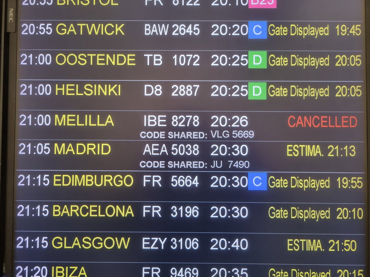 JavierMelilla's tweet photo. @AlvaroHinojo @ENAIRE @transportesgob Es una auténtica vergüenza lo que está pasando en Melilla con sus comunicaciones. https://t.co/s20AEf8xgi