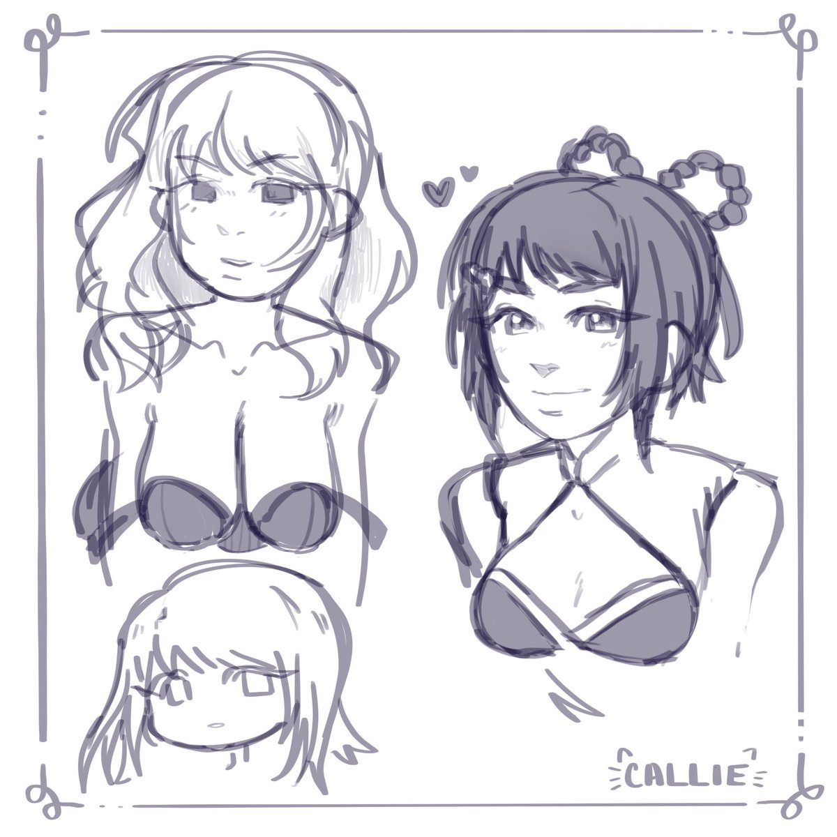 Xiangling + other girlies #sketch #genshinimpact