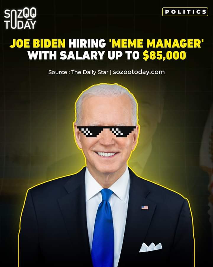 SozooToday's tweet image. #JoeBiden #JobOpening #PartnerManager #Content #MemePages #DigitalMedia #Influencers #GenZ #SocialMedia #BidenCampaign #SozooToday #sozoo