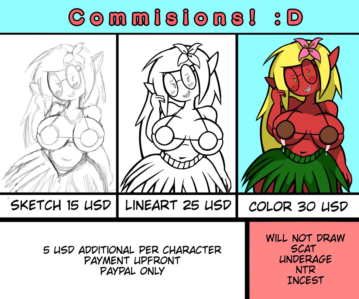 CinnamonCinthia's tweet photo. Full Body Commissions! :D
10 slots open! :D
DM if interested!
Retweets are very much appreciated! :D
#commissions #nsfw https://t.co/pLkuQPNWHr