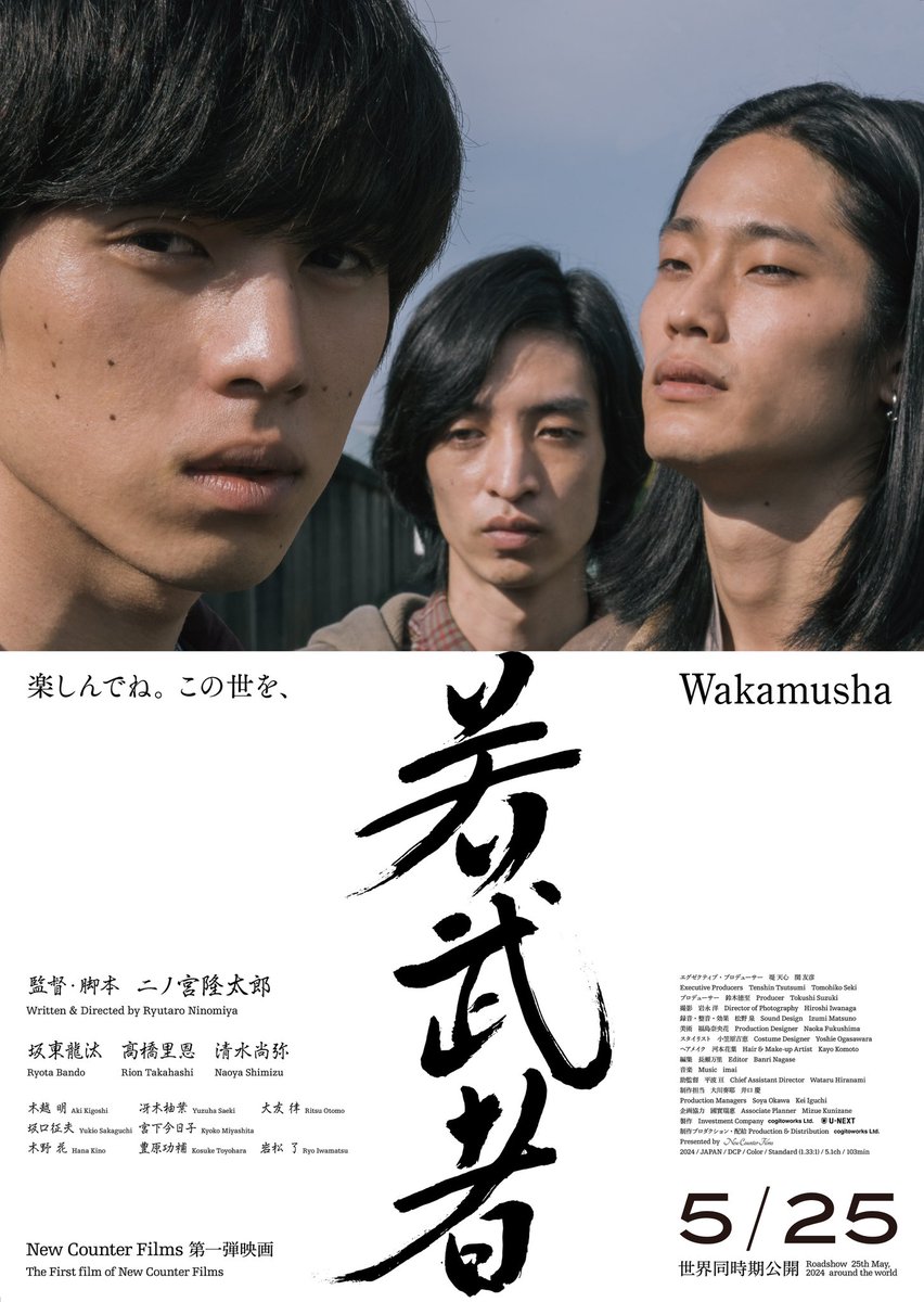 ニノ宮隆太郎】監督・脚本 【#坂東龍汰】【#高橋里恩】主演 映画
