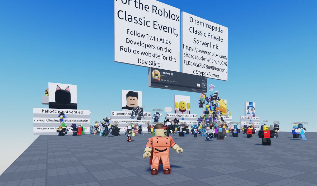 RealSchlep's tweet image. developers of the classic event are currently scamming players into following them so they get verified lmao