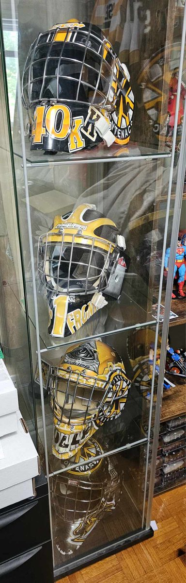 Mason Vaccari's mask is a standout in this collection. With its purchase, Mason’s Miracles has now raised $13,308 for the Pediatric Wing at @KingstonHSC. You can still support the OHL's Humanitarian of the Year and Mason’s Miracles 👇 Donate: chl.ca/ohl-frontenacs… #BearTheK |