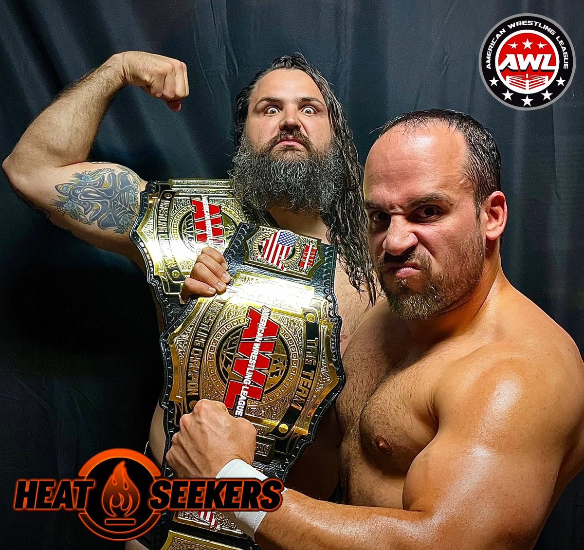 sigmonwrestling's tweet image. New AWL Tag Team Champions 
#Heatseekers 🔥