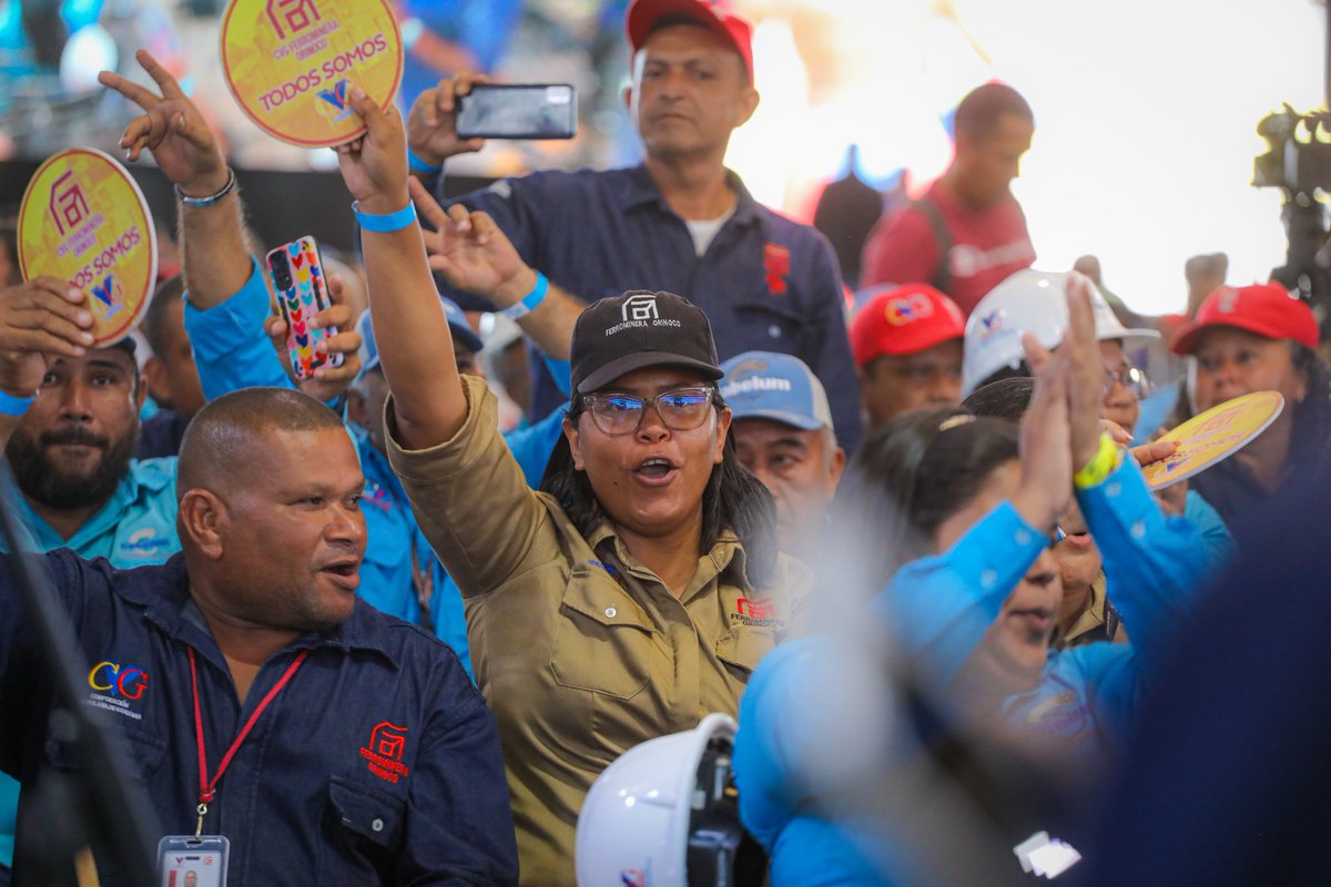 Estuvimos en el estado Bolívar, tierra hermosa donde nació la Patria, junto a la clase obrera de Guayana, en una jornada económica desde la Línea de Producción de la CVG CABELUM. Venimos con esfuerzo, trabajo y unión superando las agresiones imperiales. Aprendiendo a hacer mucho