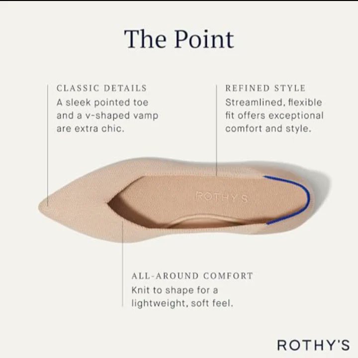 NOW AVAILABLE 💙 SHOPIFY LINK👇 
210ChicCargo.MyShopify.com
Rothy's The Point Women's Slip-On Shoes, Pointed-Toe Flats, Made from Recycled Plastic Bottles & Machine Washable - Available in 7 Colors!
#Rothys #FashionTrends  #SustainableStyle #StyleInsider #210ChicCargo #shopifystore