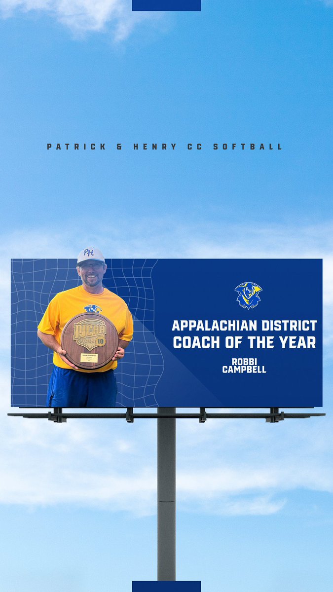 Congrats to Pats Softball Coach, Robbi Campbell, on receiving the Appalachian District COY! 

The best part is THEY AIN’T DONE YET! 👏🏽 

Wish our ladies some luck as they get ready to fight for the first ever Nat’l Championship in P&amp;HCC Athletics history.

#PHAMILY ✖️ #RollPats