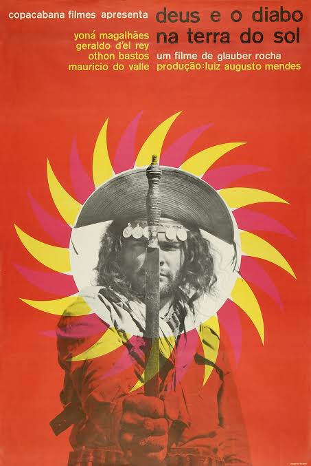 r_bianchetti's tweet photo. @JamesLucasIT “Black Dog, White Devil”, 1964.  The poster mentions the original title, something like “God and Devil in Land of the Sun” https://t.co/eIRqlec4dd