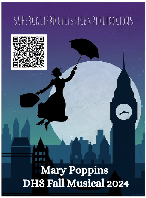 Get excited for our fall musical, scan the QR code for more information.