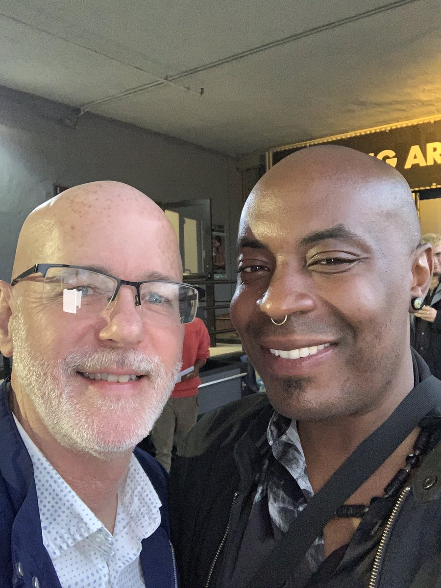 ruffmark's tweet image. Out and about tonight at a friend’s premier of his play, “My White Husband.” We loved his perspective and what he had to say about it. My partner had some thoughts as well. 😂👍👍🏿