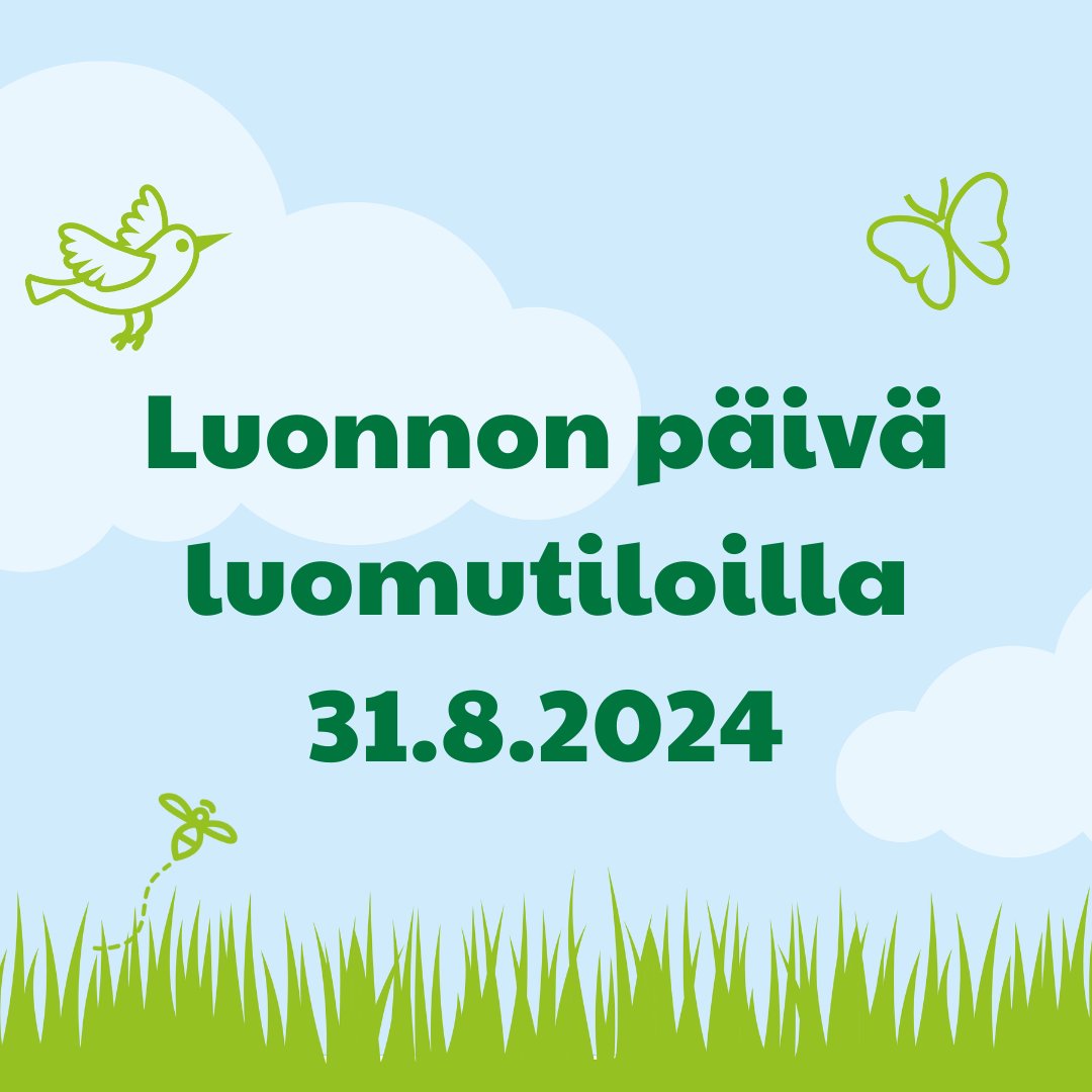 📣Luomutilallinen! Nyt on aika ilmoittautua mukaan Luonnon päivä luomutiloilla -tapahtumaan 31.8. ja avata ovet yleisölle. Ole ylpeä luomusta ja kerro siitä myös muille! Tilaa myös banderolli. Lue lisää ja ilmoittaudu 👉luomu.fi/luonnonpaiva #luonnonpaiva @JussiMart @lumiamelie