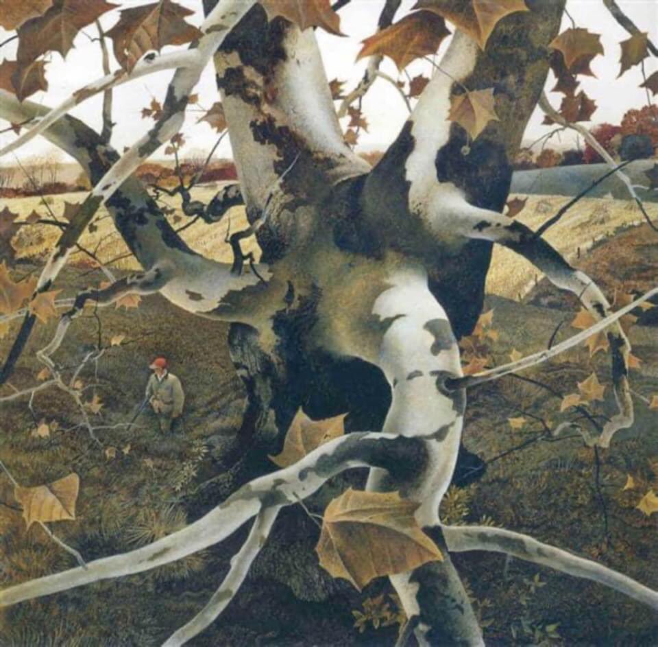 Andrew Wyeth. (1917-2009) American “The hunter” Tempera on masonite Location:n.d.