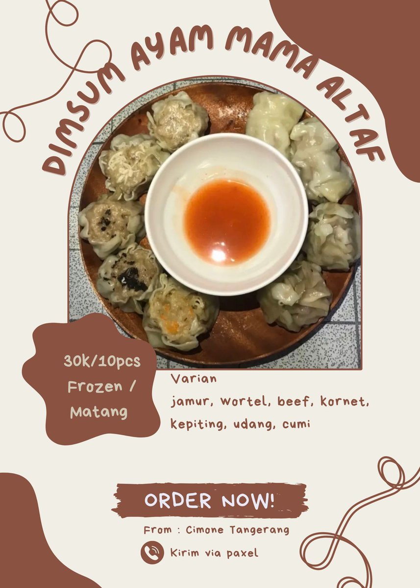 Halo, yang mau dimsum enak bisa ke kak @anaive___ yaa! Buat yg di Tangerang bisa langsung melahap dimsum enak ini karena dikirimnya dari Tangerang juga😍😍 untuk yang lainnya bisa dikirim lewat paxel yaa🥰🥰