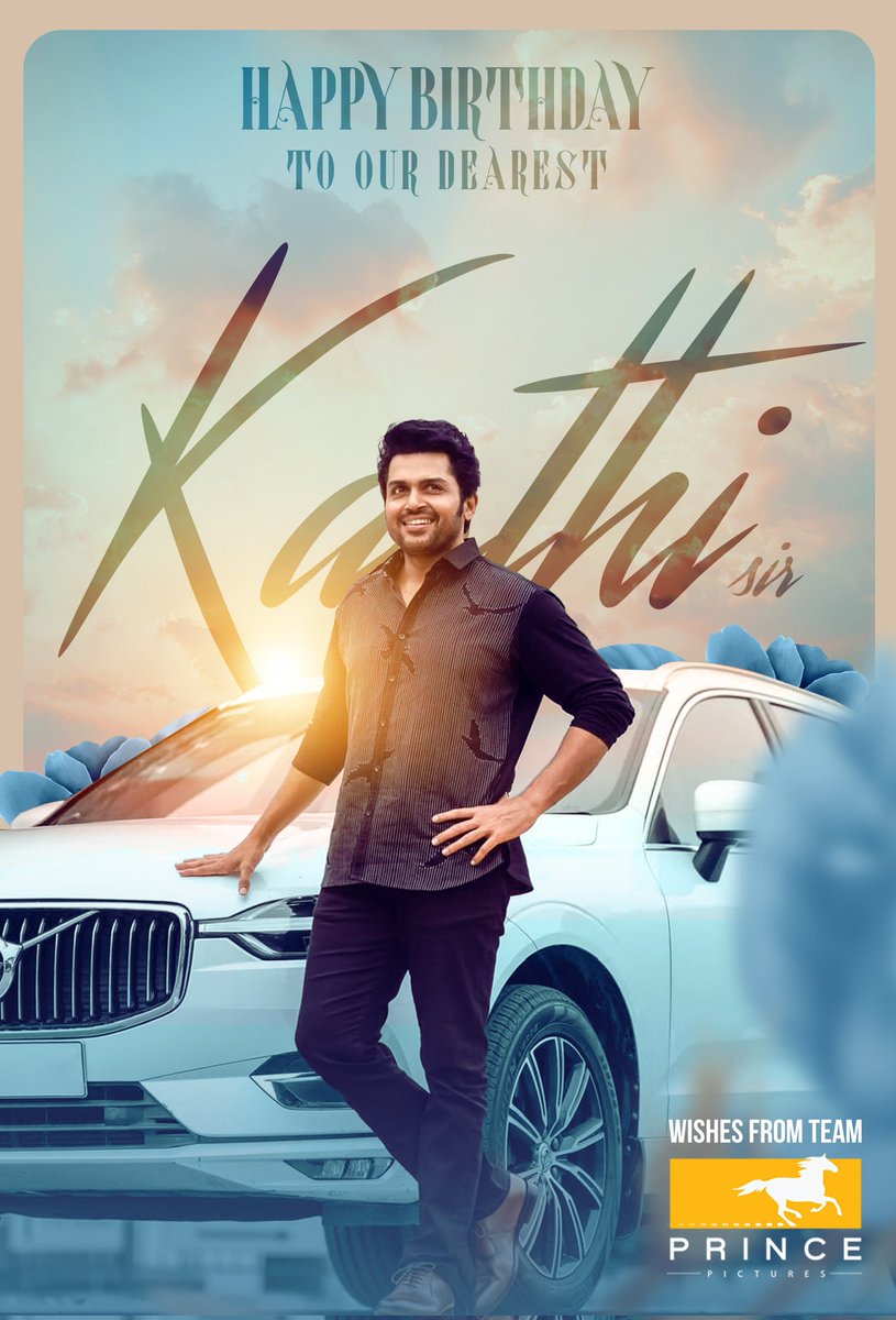 We at @Prince_Pictures wish our dearest @Karthi_Offl sir a very happy birthday. To more and more success and happiness always in your journey. @lakku76 @venkatavmedia