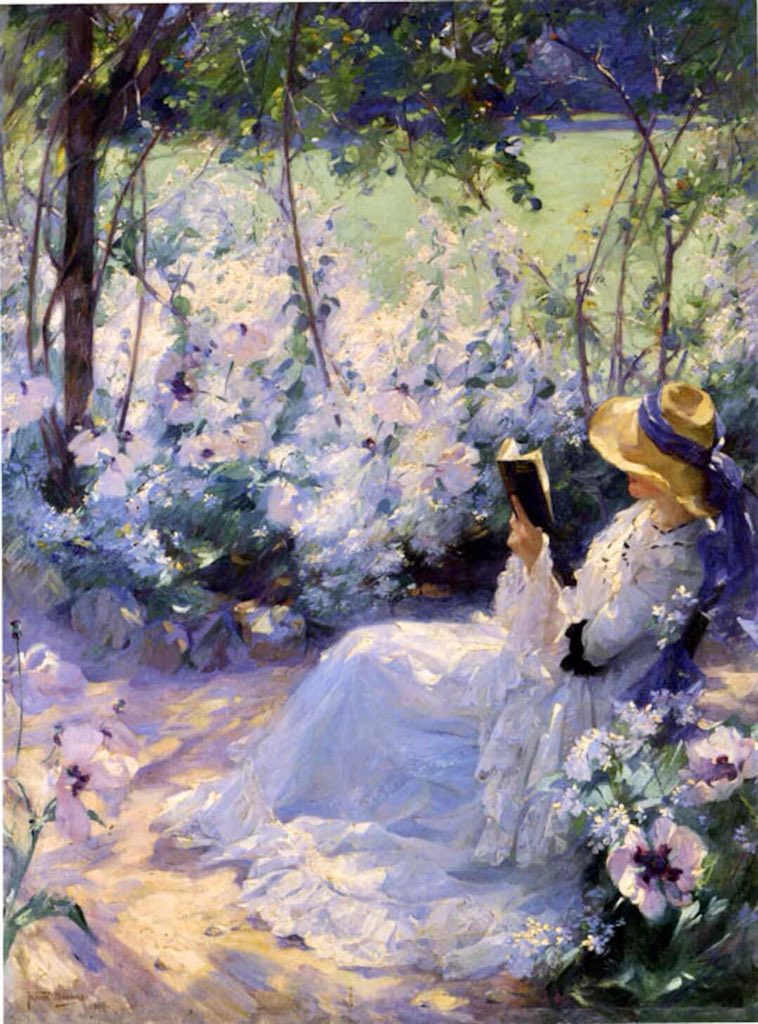 Frank Bramley (1857- 1915) English “Delicious Solitude” 1909 Oil on canvas, Location:n.d