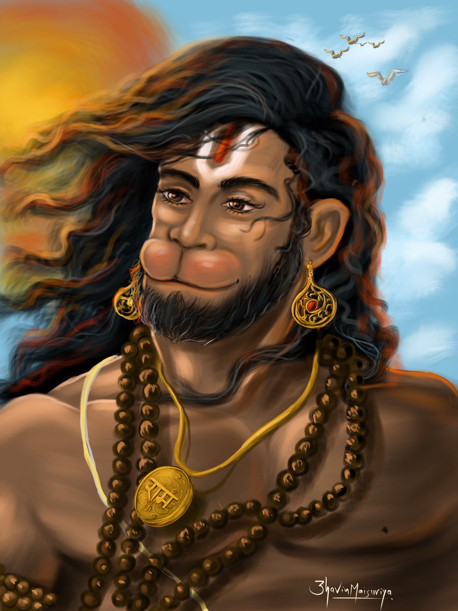 3283bhavin's tweet photo. Bhakt Hanuman” refers to the Hindu deity Hanuman, known for his unwavering devotion (bhakti) to Lord Rama. Hanuman is a central figure in the Indian epic, the Ramayana, where he plays a crucial role in assisting Rama in his quest to rescue mata Sita, from the king Ravana https://t.co/vHS14ZK3ks