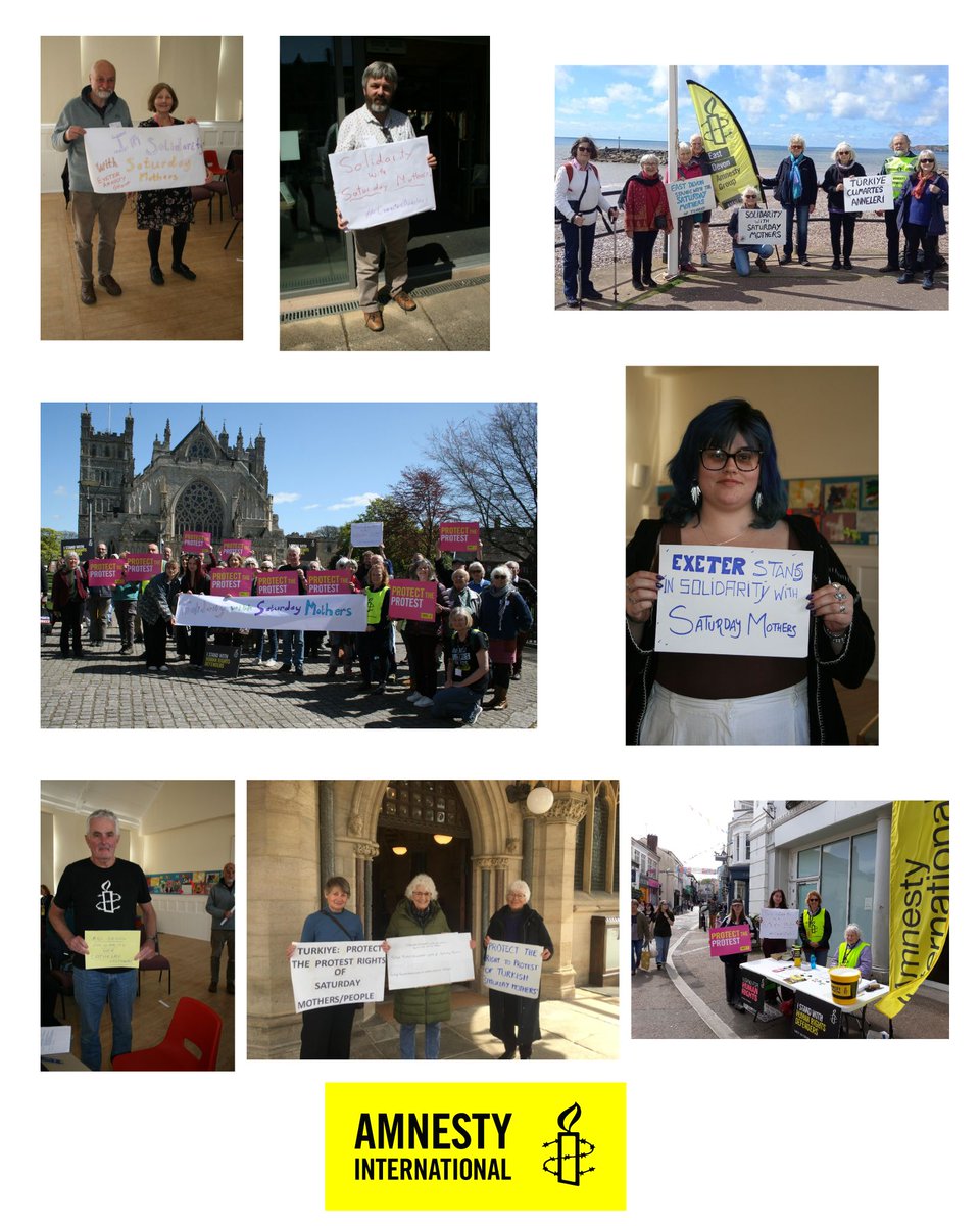 We in Truro, Exeter, Devon, Rochdale will continue to support your right to seek justice for your loved ones <a href="/CmrtesiAnneleri/">Cumartesi Anneleri</a> #CumartesiAnneleri
<a href="/aforgutu/">Amnesty Türkiye</a> You will not be forgotten