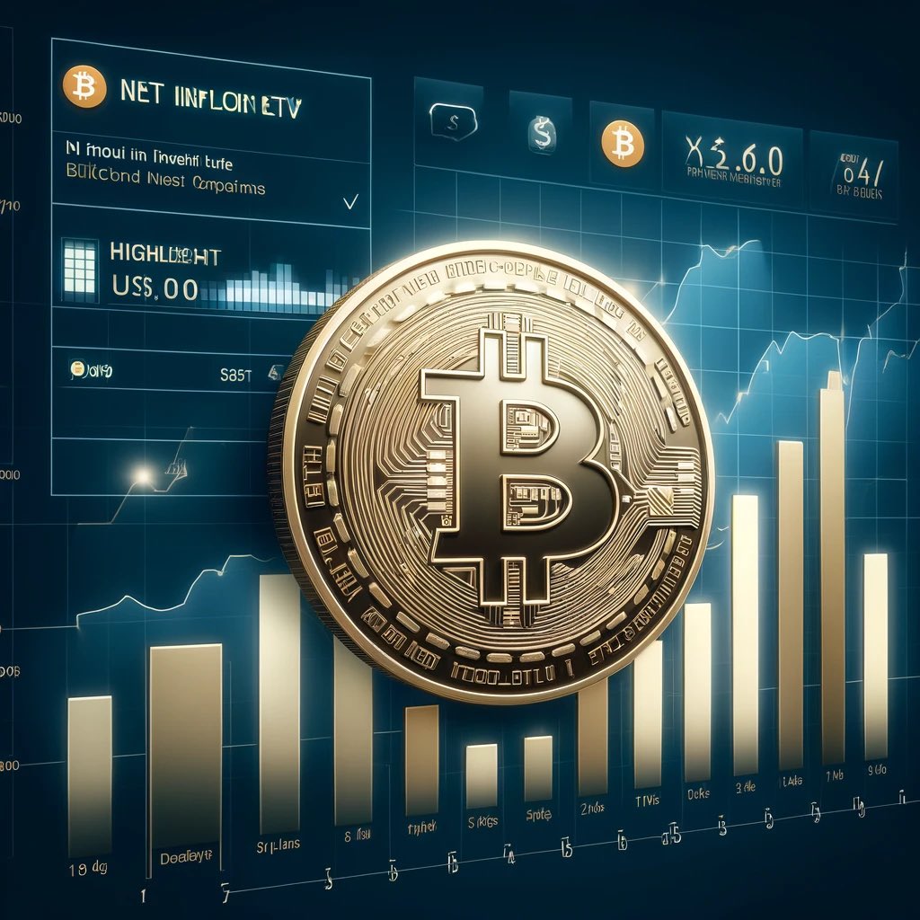 The U.S. spot Bitcoin ETF had a net inflow of US$19 million yesterday, marking 9 consecutive days of net inflow🌊 #BTC
