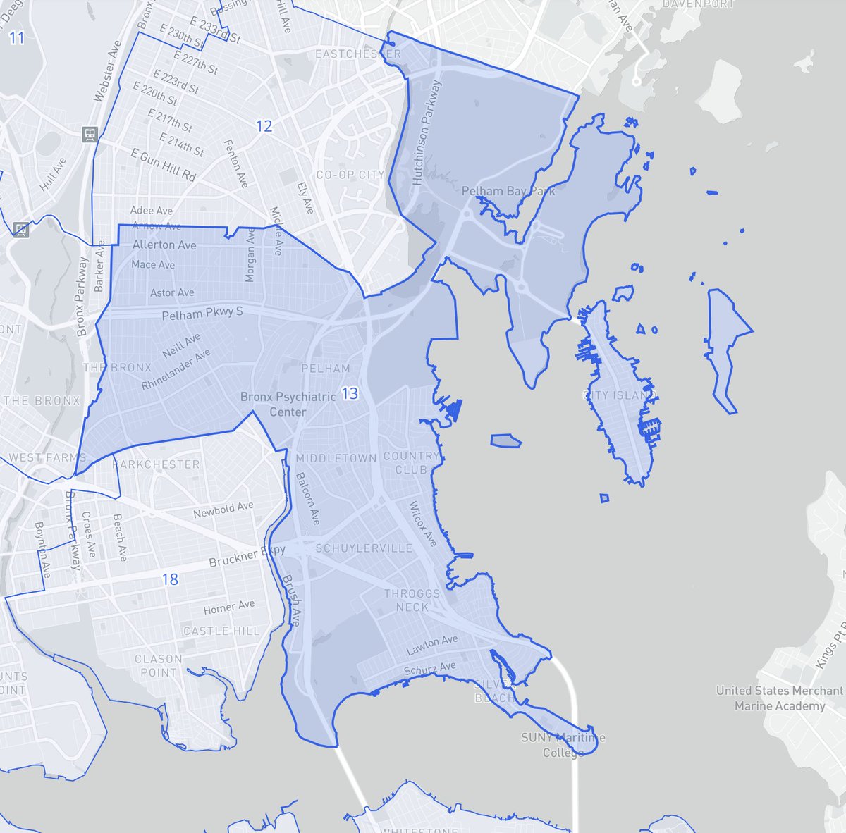 This is New York City Council District 13 in the East Bronx. It is entirely located within #NY14, represented by @AOC and she lives just a few blocks outside of it.
In 2020, AOC won it by 22 points 61-39. In 2022, she LOST it by 4. 51-47
Then in 2023, Republicans won the seat.