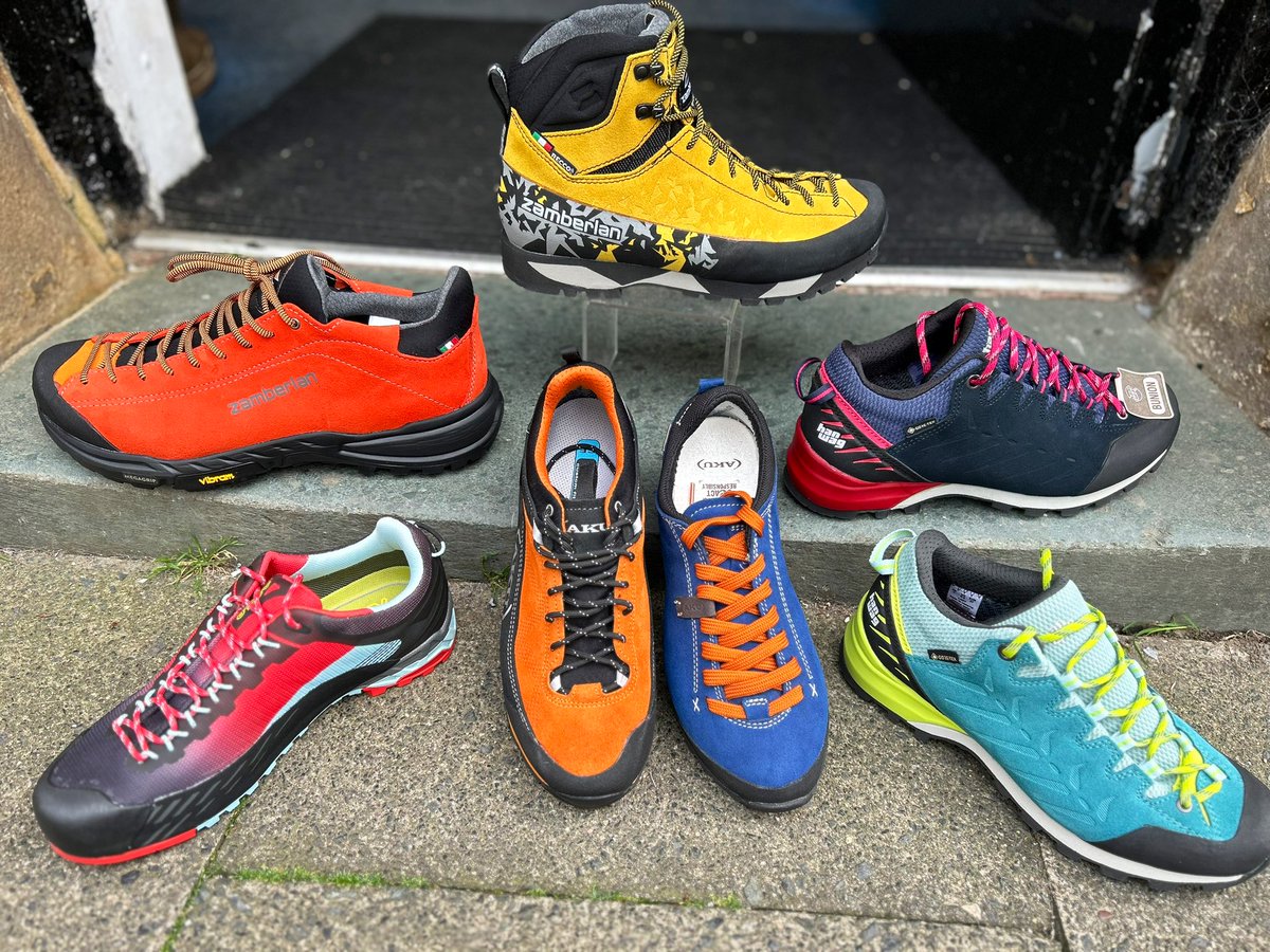 Colour Hiking who says you have to stick with your dull old shoes ….🧡 #shoeporn #walking #shoplocal