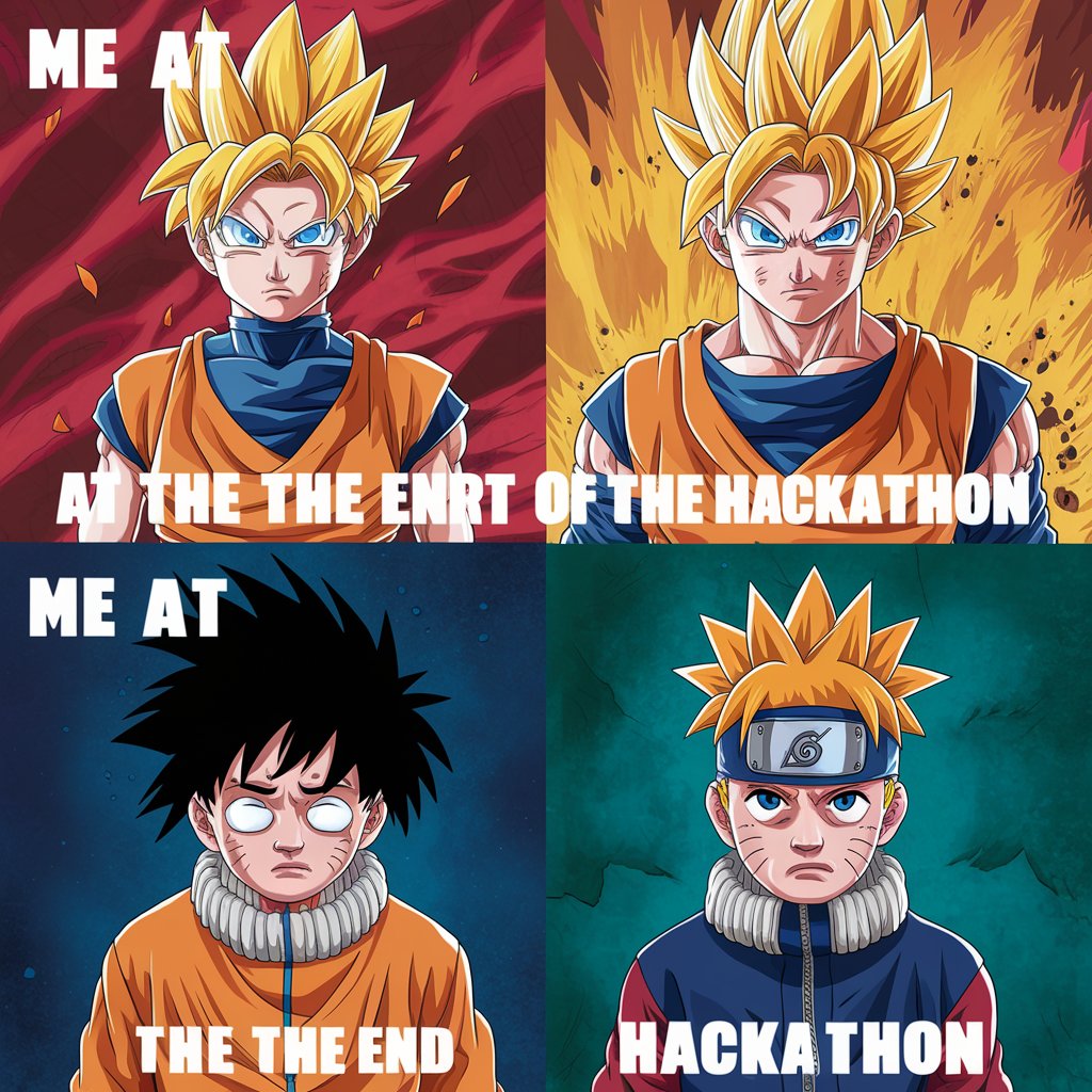 jainhardik2005's tweet photo. Entering the #HackTheLeague Hackathon like... π₯ Channeling our inner anime protagonists as we dive into a weekend of coding, collaboration, and creativity! Let's power up those ideas and bring them to life!
#htlmeme #HTL3 #HacktheLeague https://t.co/N7smzERI5O
