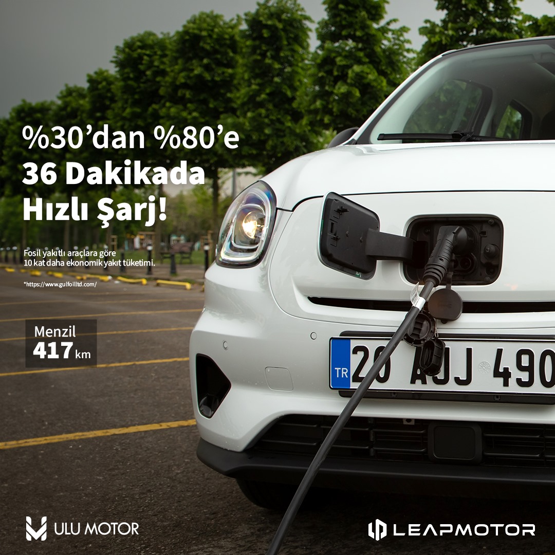 Şehrin #KalbineDokun’mak hiç bu kadar hızlı olmamıştı. 
%30’dan %80’e 36 dakikada şarj olan TO3 ile yolda asla hız kesme!

#leapmotor #kalbinedokun