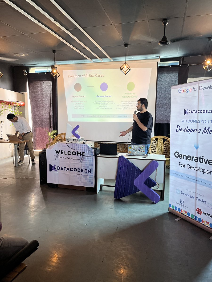 Datacode_in's tweet image. Generative AI for developers in collaboration with @googledevs @Datacode_in