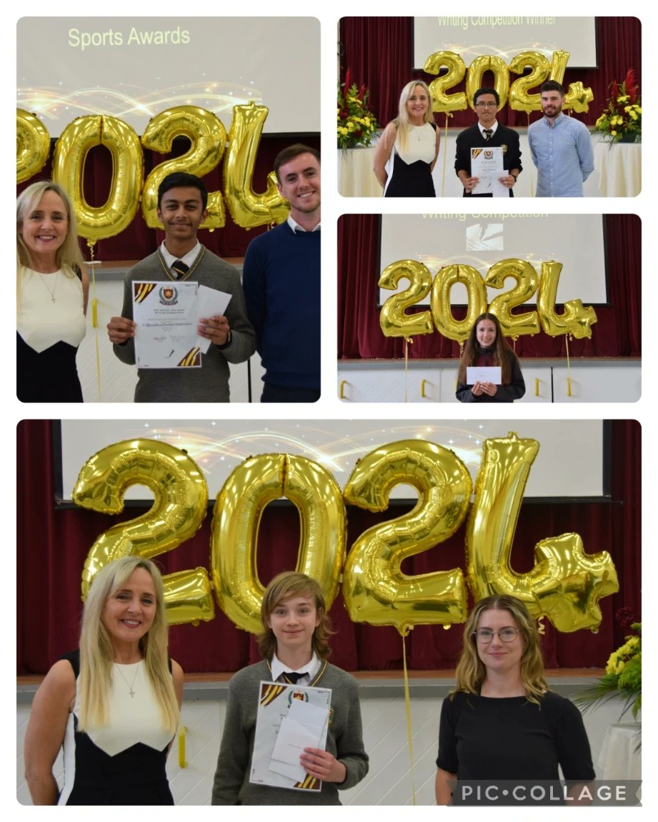 ONE SCHOOL ONE BOOK WRITING COMPETITION ✍🏼 🎉 Congratulations to our winners 🎆 Overall Winner - Matthew Brophy (1st year) 👏🏼 Best 2nd year - Boris Bonchev 👏🏼 Best 3rd Year - Udi Chetan Suttraway 👏🏼 Best TY- Barbara Reiter 👏🏼 Best 5th Year - Shane Ledesma 👏🏼 #WeAreSalle