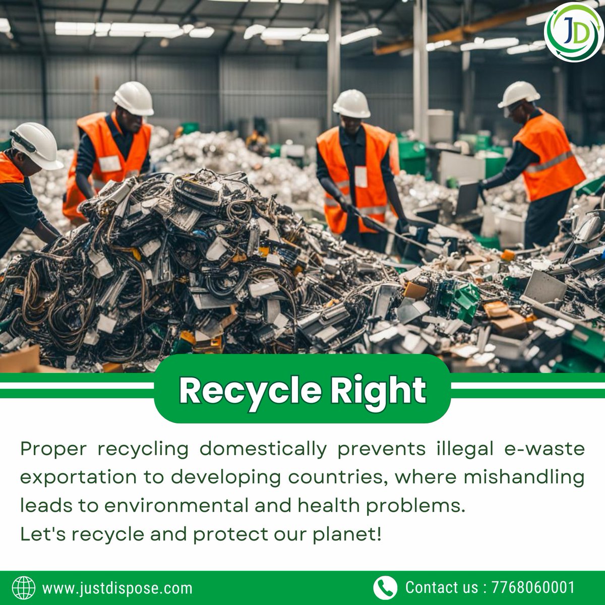Protect the environment and global health by recycling e-waste correctly. Act locally, impact globally!
Visit justdispose.com
.
#ewaste #recycling #electronicwaste #simplifyingdisposal #sustainable #future #ewasterecycling #recycle #ecofriendly #nature #greenearth #reuse