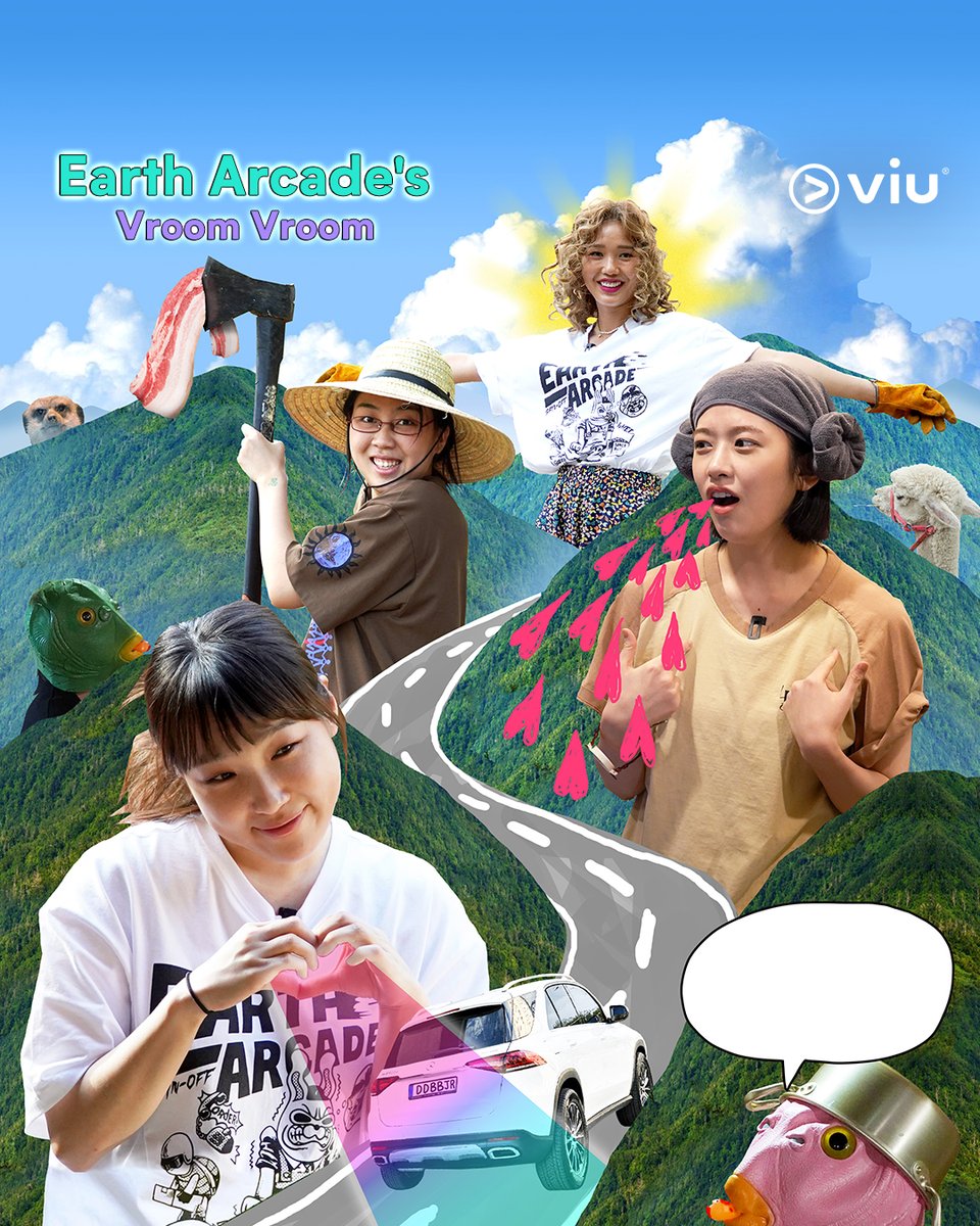 Mulai dari mendapatkan SIM, merencanakan liburan, sampai memilih lokasi, keempat anggota Earth Arcade, #LeeYoungJi #LeeEunJi #Mimi dan #AhnYuJin kembali lagi di #EarthArcadeVroomVroom mulai 26 Mei! 🚘☀️ #Viu