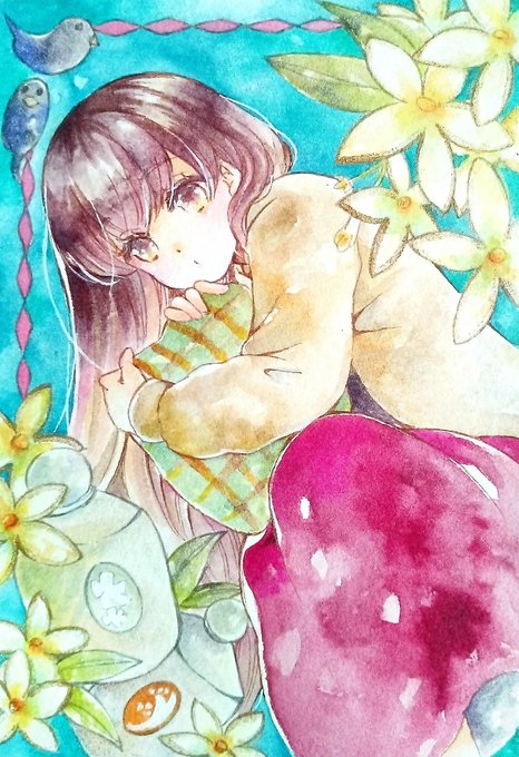 「brown hair pillow」 illustration images(Latest)