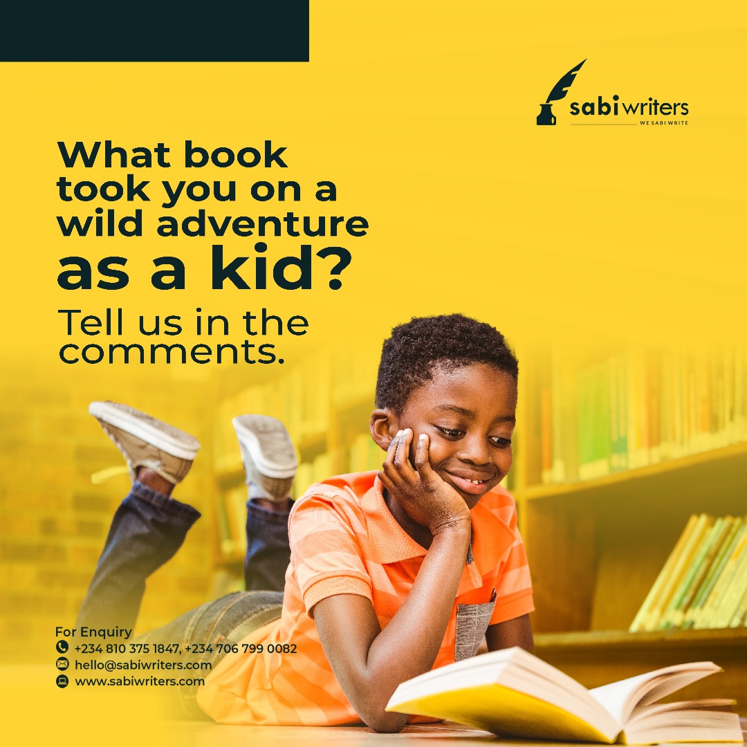 sabiwriters's tweet photo. Books can take us anywhere, from finding lost treasure to exploring magical lands.

Share your favourite childhood reads that made you imagine amazing things and dream big.

Tell us all about it in the comments.

#sabiwriters #wesabiwrite #content #childhoodreads #bookadventures https://t.co/3MXeIfAZYW