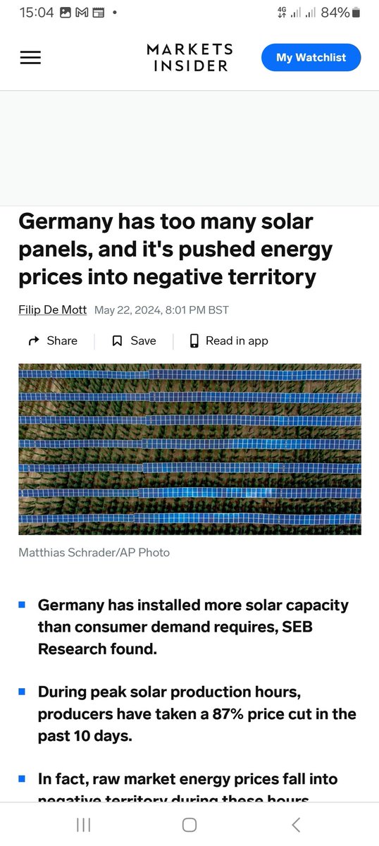 @stop_steeraway In Germany Solar Energy Prices Have Collapsed !