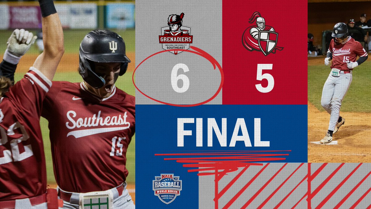 ⚾️
<a href="/IUSAthletics/">Grenadier Athletics</a> becomes the fourth lower seed to win on Day One of the #NAIABSBWorldSeries! 

#collegebaseball #BattleForTheRedBanner