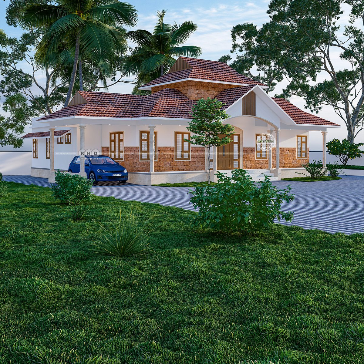 keralahomeplan's tweet image. Discover a stunning traditional Kerala home design! This 1942 sq. ft. gem features laterite stone walls, an Odu tile roof, and a wooden gable vent. Check it out: keralahousedesigns.com/2024/05/tradit… #KeralaHome #HomeDesign #TraditionalArchitecture #LateriteHouse