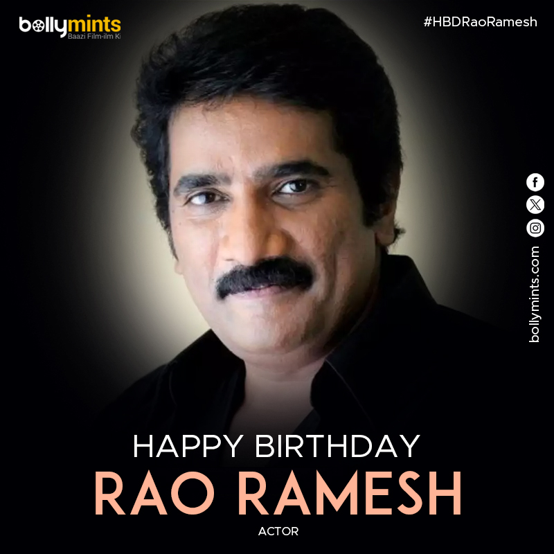 Wishing A Very Happy Birthday To Actor #RaoRamesh Ji ! #HBDRaoRamesh #HappyBirthdayRaoRamesh