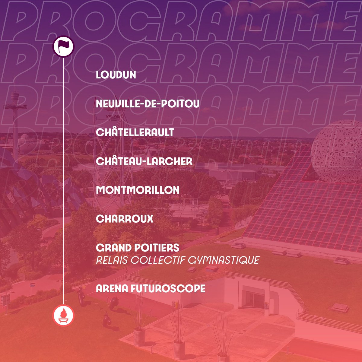 Retour vers le Futur… oscope ! 🚀
Aujourd’hui le Relais de la
Flamme est dans la Vienne 🔥

Suivez l’étape du jour en direct sur la chaîne numérique de <a href="/Francetele/">France Télévisions</a> ➡️ france.tv/paris-h24/dire…