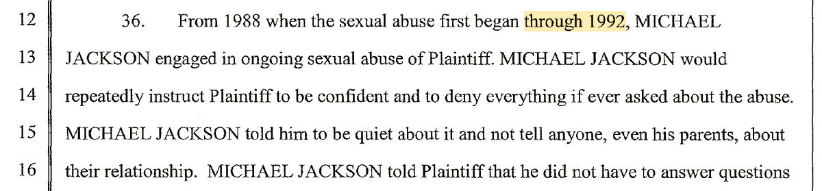 Once again Carpenter misattributes the Chandler allegations to '1992' in filing and baselessly suggests the defense hasn't turned over all investigative materials (including what he claims could be 'admissions of MJ' 🤡) '92 is a convenient falsity given JS' timeline ends there.