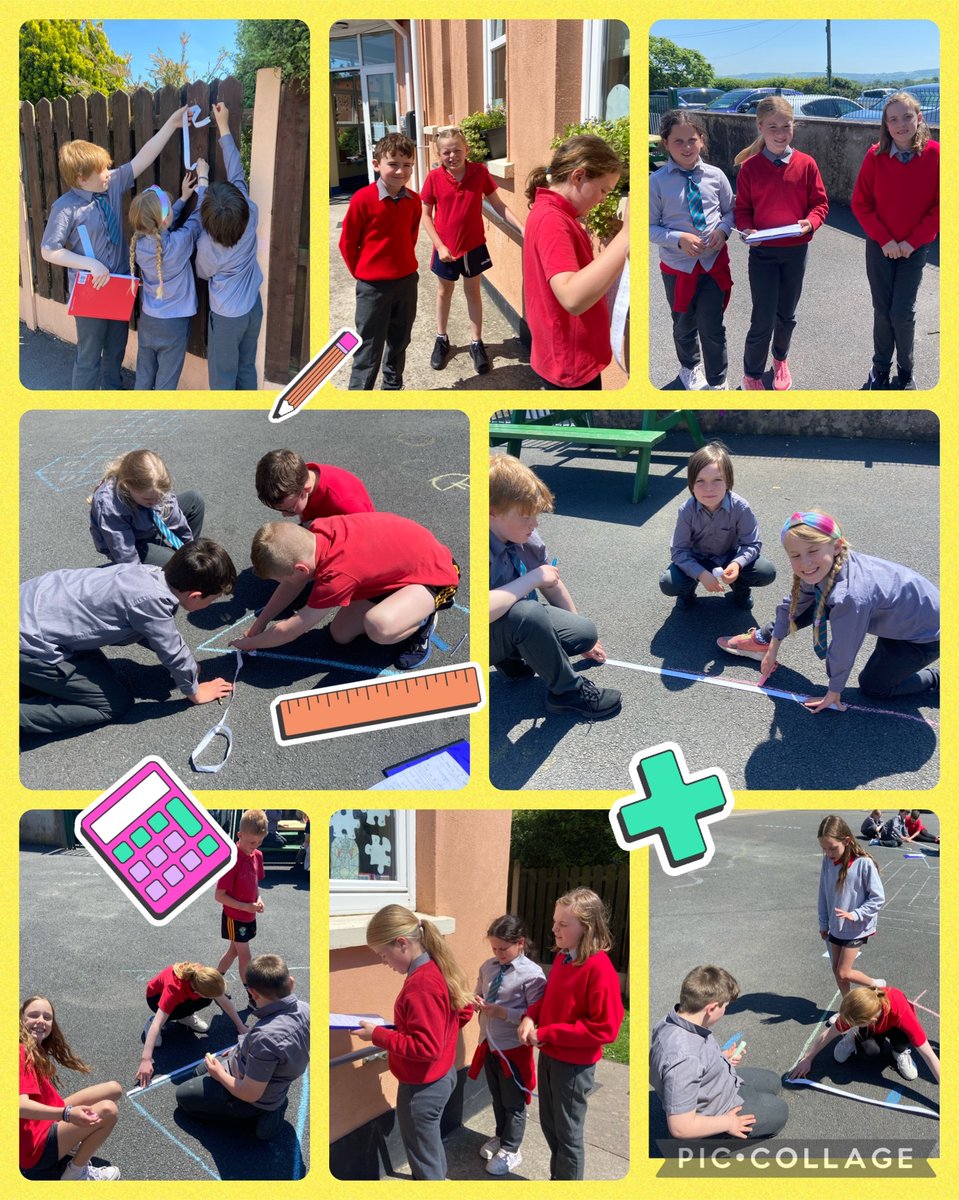 3rd and 4th class have been putting their measuring skills into practice! 📏 ✏️ 📋 #maths #activelearning #length