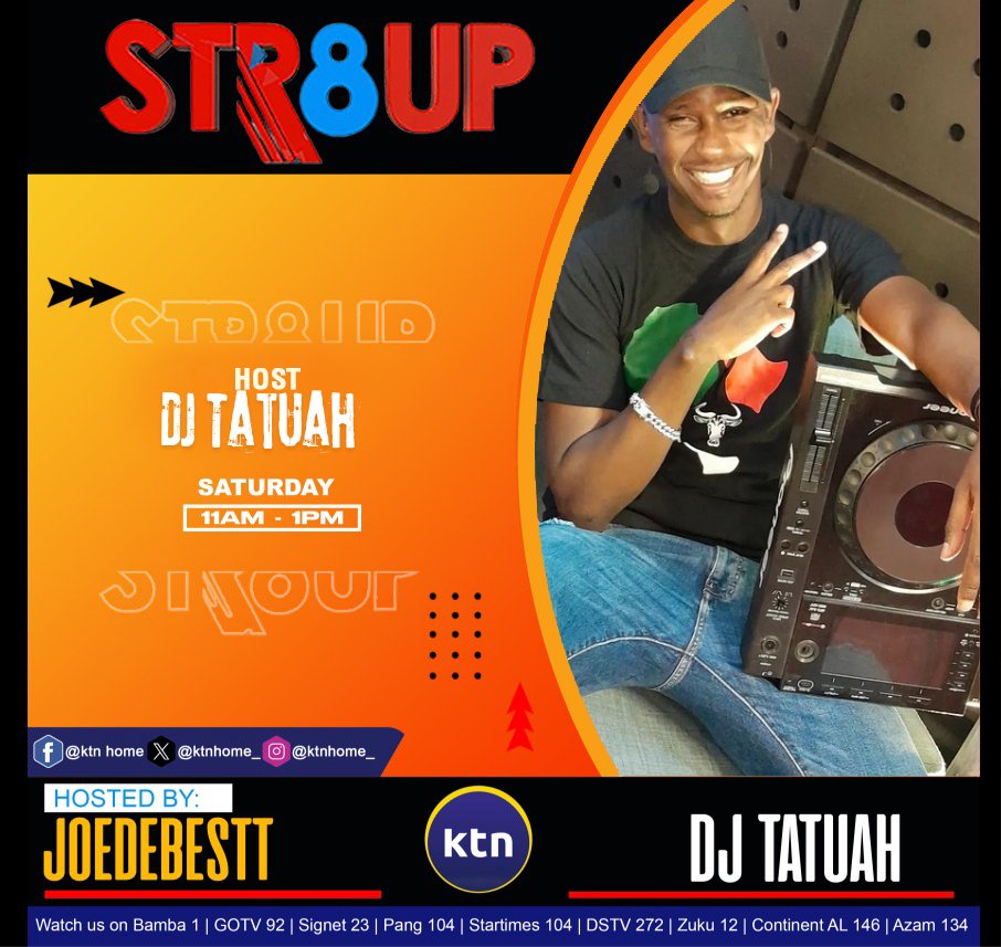 djtatuah's tweet photo. Masaa ni ya kudonjo pale @ktnhome_ ๐บ๐ฅ๐ฅ
Tafuta ice cream ju show ni moto zaidi leo๐๐บ
11am to 1pm ๐ข๐จ๐จ
#mostvalueddj #KTNWelcomeHome #ktnwelcomehome #ktn #str8uplive #str8up #djtatuahparties https://t.co/0zogAWoM2p