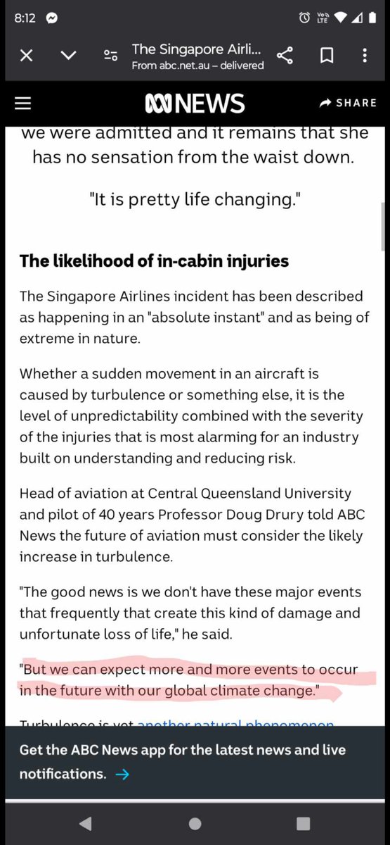Even blaming the Singapore airlines flight incident on climate change 🤣 who is swallowing this shit?