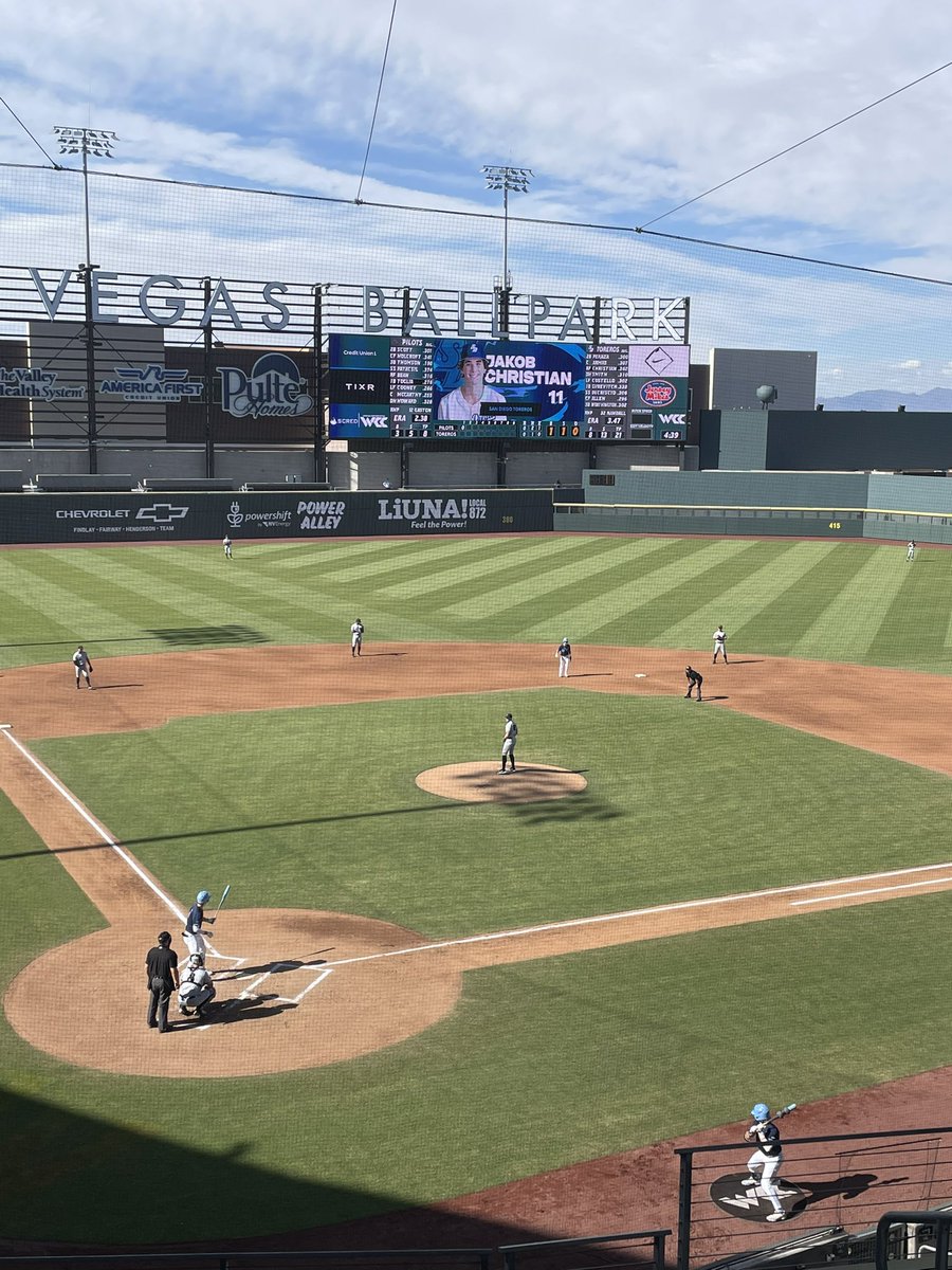 Great fun to watch @USDbaseball advance to the @WCCsports Championship with @CoachUngricht getting his 100th win! #GoToreros