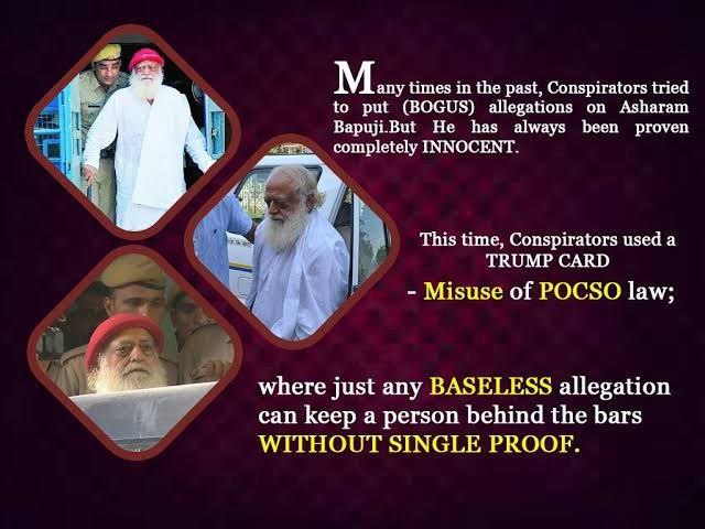 Misuse of POCSO Act was done to frame innocent Sant Shri Asharamji Bapu. In recent years, we have seen alarming surge in Fake Cases under Women Protection Laws. For how long innocent men would suffer? #AreHumanRightsEqualForAll