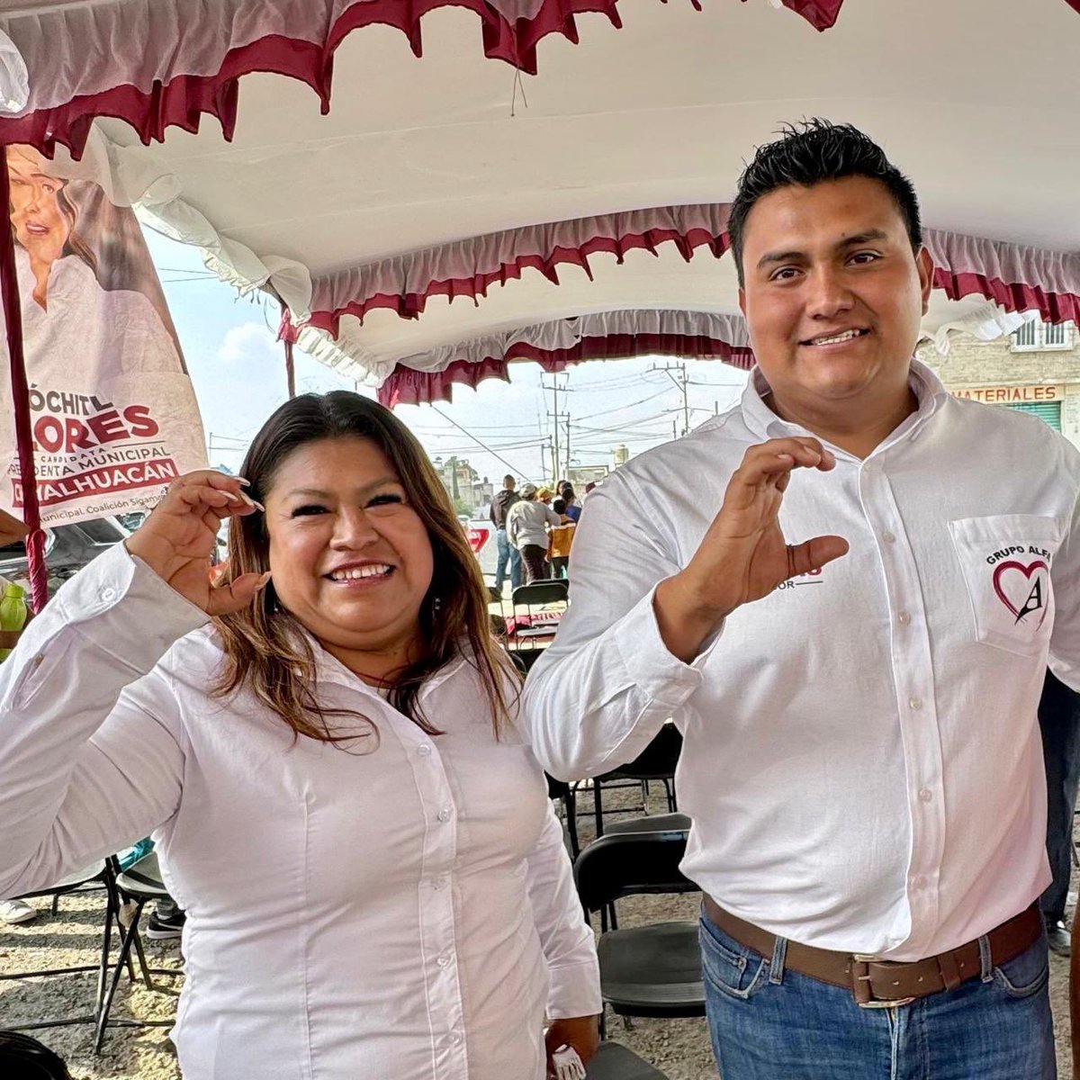 Hoy lo MÁS importante es pasar la voz 📢 para que todas nuestras vecinas y vecinos salgan a votar este 2 de junio y vamos por #5de5 por Morena para hacer equipo con nuestra próxima Presidenta de México, @Claudiashein . #VotaMorena #VotaLeideChimalhuacan