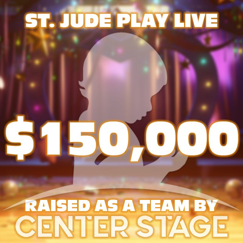 WE DID IT
WE HIT OUR $150,000 GOAL FOR @STJUDEPLAYLIVE!!!