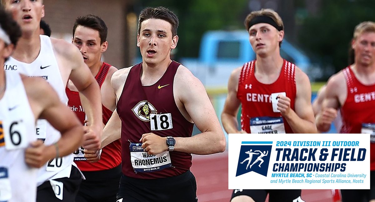 𝗔𝗟𝗟-𝗔𝗠𝗘𝗥𝗜𝗖𝗔𝗡 𝗫 𝟮! Wade Rhonemus capped his career in All-American style as he earned his 2nd All-American 2nd Team honors in a multi-event. His scored 6,467 pts. in the decathlon which is No.3 on the Cobber all-time list. 𝗥𝗘𝗖𝗔𝗣: tinyurl.com/3mcpc7ea